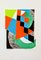Sonia Delaunay, Green Checkers, 1968, Lithograph, Image 1