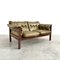 Mid-Century Ledersofa und Sessel im Stil von Percival Lafer, 1970er, 2er Set 4