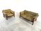 Mid-Century Ledersofa und Sessel im Stil von Percival Lafer, 1970er, 2er Set 3