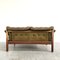 Mid-Century Ledersofa und Sessel im Stil von Percival Lafer, 1970er, 2er Set 8
