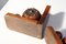 Art Deco Faceted Ball Bookends in Oak with Metal Decorations, 1920, Set of 2 12