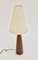 Lámpara de mesa danesa de teca, años 60, Imagen 2