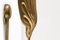 Vintage Italian Leaf Brass Sconce by Tommaso Barbi 9