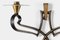 French Wall Lamps in Glass and Metal by Philippe Genet & Lucien Michon, Set of 2 8
