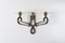 French Wall Lamps in Glass and Metal by Philippe Genet & Lucien Michon, Set of 2 3
