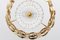 French Pendant in Gilded Metal and Glass 3