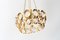 French Pendant in Gilded Metal and Glass 4