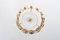French Pendant in Gilded Metal and Glass 2