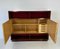 Italian Art Deco Ziricote Wood and Velvet Sideboard from Borsani, 1950s, Image 14