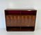 Italian Art Deco Ziricote Wood and Velvet Sideboard from Borsani, 1950s, Image 4