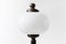 Vintage Table Lamps in White Opaline and Metal, 1980s, Set of 2, Image 9