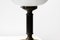 Vintage Table Lamps in White Opaline and Metal, 1980s, Set of 2, Image 5