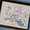 Stampe floreali incorniciate, Giappone, anni '50, set di 4, Immagine 6