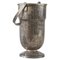 Art Deco Wine Cooler with Handle in Patinated Silver Plate, 1920s 1