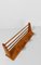 Mid 20th Century Italian Blonde Wooden Wall Coat Rack and Hat Stand by Fraber, 1960s 18
