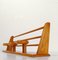 Mid 20th Century Italian Blonde Wooden Wall Coat Rack and Hat Stand by Fraber, 1960s 12