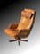 Moderner dänischer Mid-Century Leder Drehstuhl, 1970 1