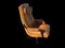 Moderner dänischer Mid-Century Leder Drehstuhl, 1970 9