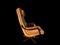 Moderner dänischer Mid-Century Leder Drehstuhl, 1970 10