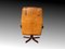 Moderner dänischer Mid-Century Leder Drehstuhl, 1970 13