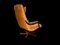 Moderner dänischer Mid-Century Leder Drehstuhl, 1970 11