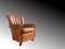 Chesterfield Chair in Brown Leather 1