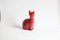 Rote Keramik Katze von Aldo Londi für Bitossi, Italien, 1960er 13