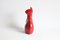 Rote Keramik Katze von Aldo Londi für Bitossi, Italien, 1960er 11