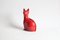 Rote Keramik Katze von Aldo Londi für Bitossi, Italien, 1960er 1