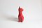 Rote Keramik Katze von Aldo Londi für Bitossi, Italien, 1960er 14