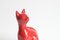 Rote Keramik Katze von Aldo Londi für Bitossi, Italien, 1960er 10