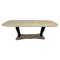Italian Art Deco Brass and Black Lacquered Table attributed to Vittorio Dassi, 1940s, Image 1