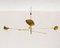 Italienische Mid-Century Deckenlampe mit Gegengewicht, 1960er 7