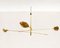Italienische Mid-Century Deckenlampe mit Gegengewicht, 1960er 5