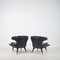 Italian Horn Armchairs in Leather, 1960s, Set of 2, Image 5