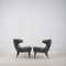 Italian Horn Armchairs in Leather, 1960s, Set of 2, Image 3