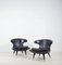 Italian Horn Armchairs in Leather, 1960s, Set of 2, Image 1