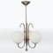Art Deco Chrome Chandelier, 1930s 1