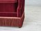 Dänisches 3-Sitzer Sofa aus kirschrotem Velours & Eschenholz, 1960er 7