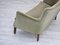 Danish Curved 2-Seater Sofa in Velour and Beech, 1960s 9