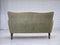 Danish Curved 2-Seater Sofa in Velour and Beech, 1960s 7