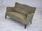 Danish Curved 2-Seater Sofa in Velour and Beech, 1960s 6