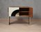Mid-Century Style Cream and Black Glass with Brass Sideboard, Italy, 2000s 7
