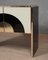 Mid-Century Style Cream and Black Glass with Brass Sideboard, Italy, 2000s 10