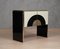 Mid-Century Style Cream and Black Glass with Brass Sideboard, Italy, 2000s 8