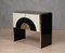 Mid-Century Style Cream and Black Glass with Brass Sideboard, Italy, 2000s 11