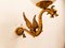 Brass Dragon Wall Light with Sphere Glass, Image 6