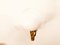 Brass Dragon Wall Light with Sphere Glass, Image 10