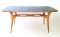 Italian Maple Dining Table with Glass Top, 1950s, Image 1