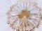 Sunburst Flush Mount in Crystal and Gilt Brass attributed to Oscar Torlasco for Stilkronen, 1970s 7